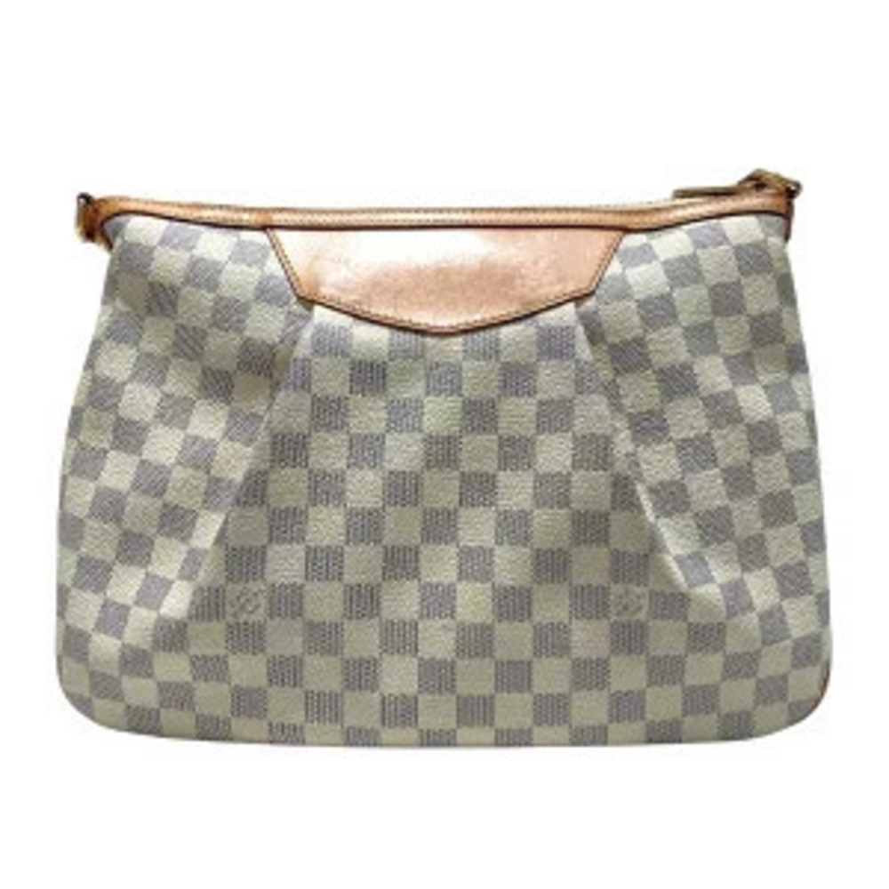 Louis Vuitton Azur Siracusa White Bag Damier Shoulder